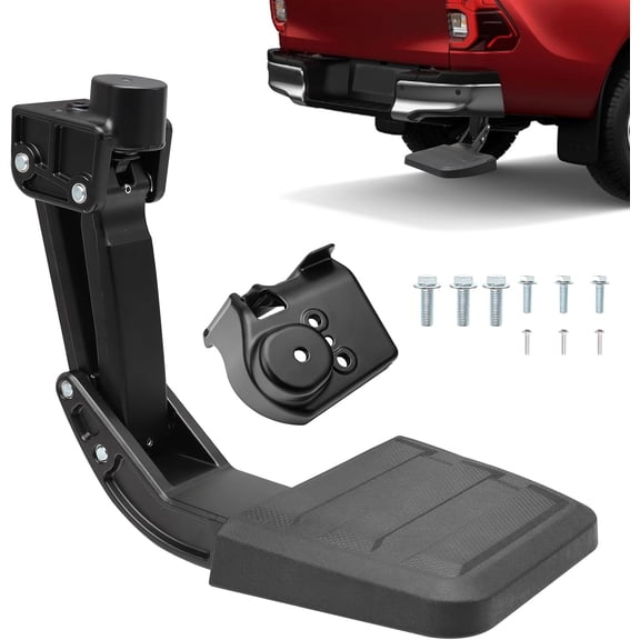 Rear Bed Step Tailgate Bedstep Fit for Toyota Tacoma 2024 2025, Folding Truck Bed Side Step Retractable Bumper Tailgate Step Replace # pt392-35920