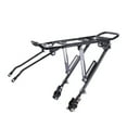thumbnail image 1 of Rear Bike Rack Aluminum Alloy Cargo Carrier with Quick Release Seat Post Mount, Adjustable Fit 26–29 Inch Bikes, 40 lb Capacity, Easy Install, Black, 1 of 9