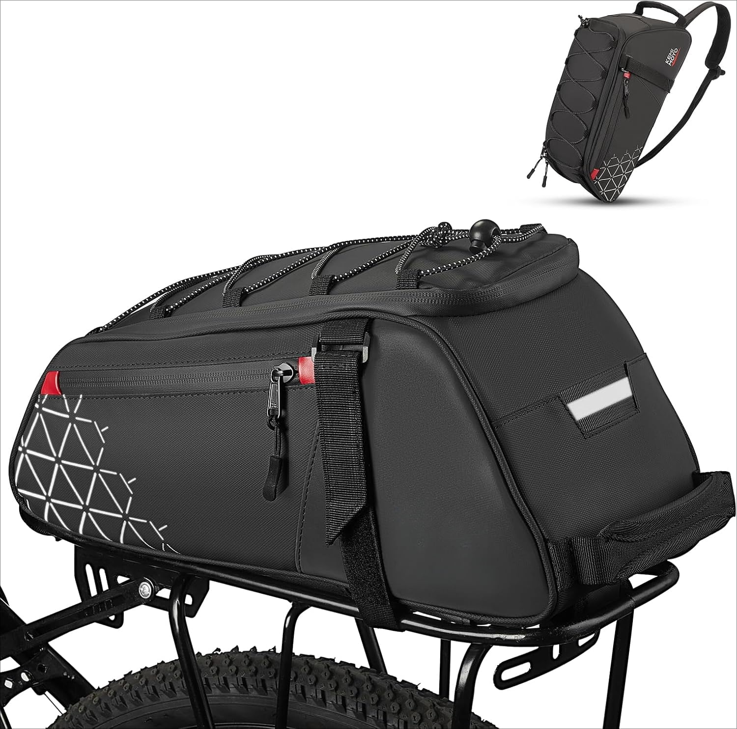 ROCKBROS Bike Panniers Foldable 9-15L Capacity Waterproof Bike