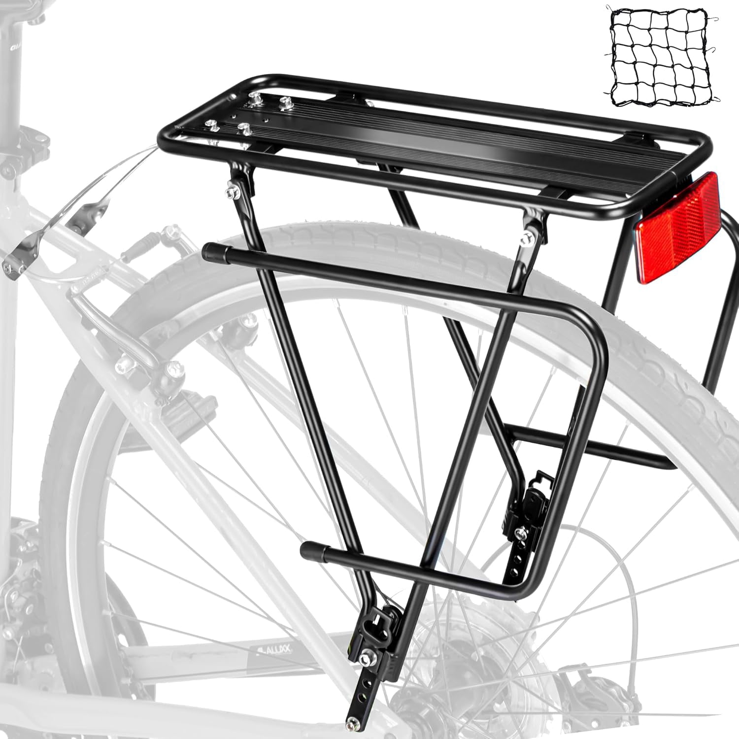 Rear Bike Rack,Bike Cargo Rack,Bicycle Pannier Rack with Reflector and ...