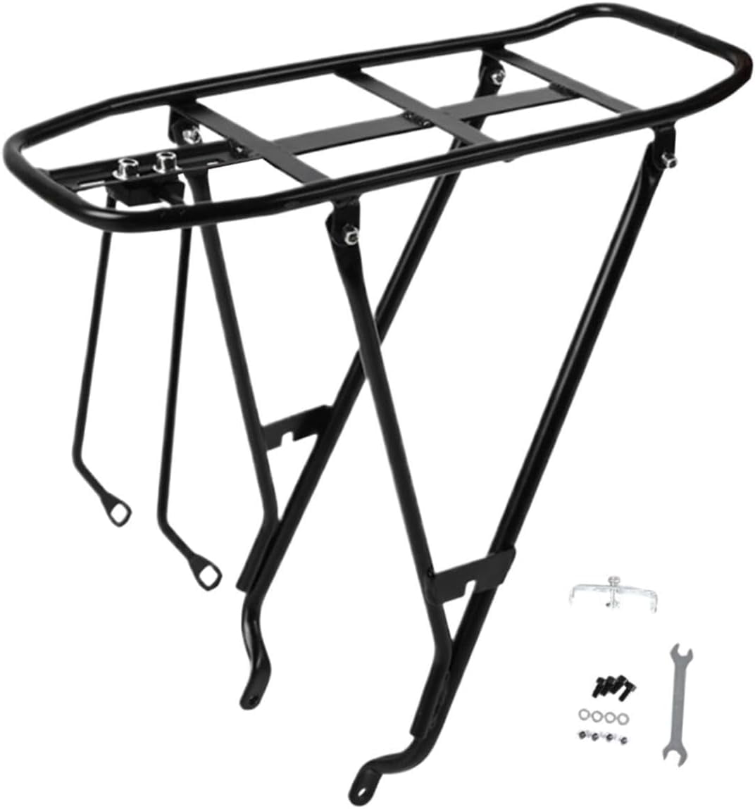 Rear Bike Rack Bike Cargo Rack Sturdy Disc Brake Mount Cycling ...