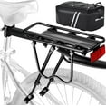 thumbnail image 1 of Rear Bike Rack,Bike Cargo Rack w/Fender & Large Size Reflective,Quick Release Mountain Road Bicycle Rear Racks,Universal Bike Luggage Rack,Large Capacity Bike Pannier Rack, 1 of 14