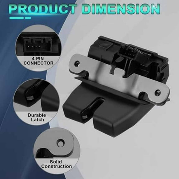 Rear Boot Trunk Lid Lock for Ford Fiesta MK7 2008-17 B-Max 12-17, 8A61A442A66BE