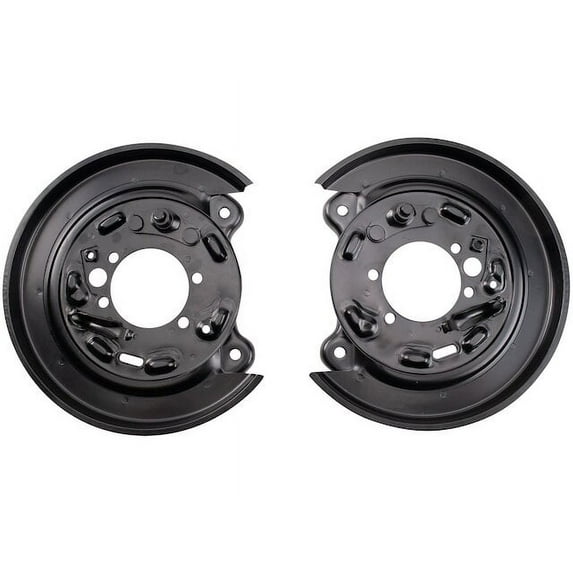Rear Brake Backing Plate 2 Piece Set - Compatible with 1998 - 2008 Subaru Forester 1999 2000 2001 2002 2003 2004 2005 2006 2007