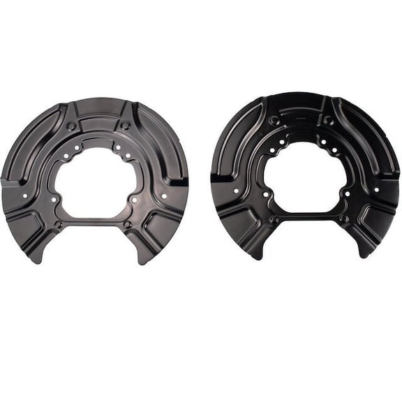 Rear Brake Backing Plate 2 Piece Set - Compatible with 2011 - 2017 BMW X3 2012 2013 2014 2015 2016