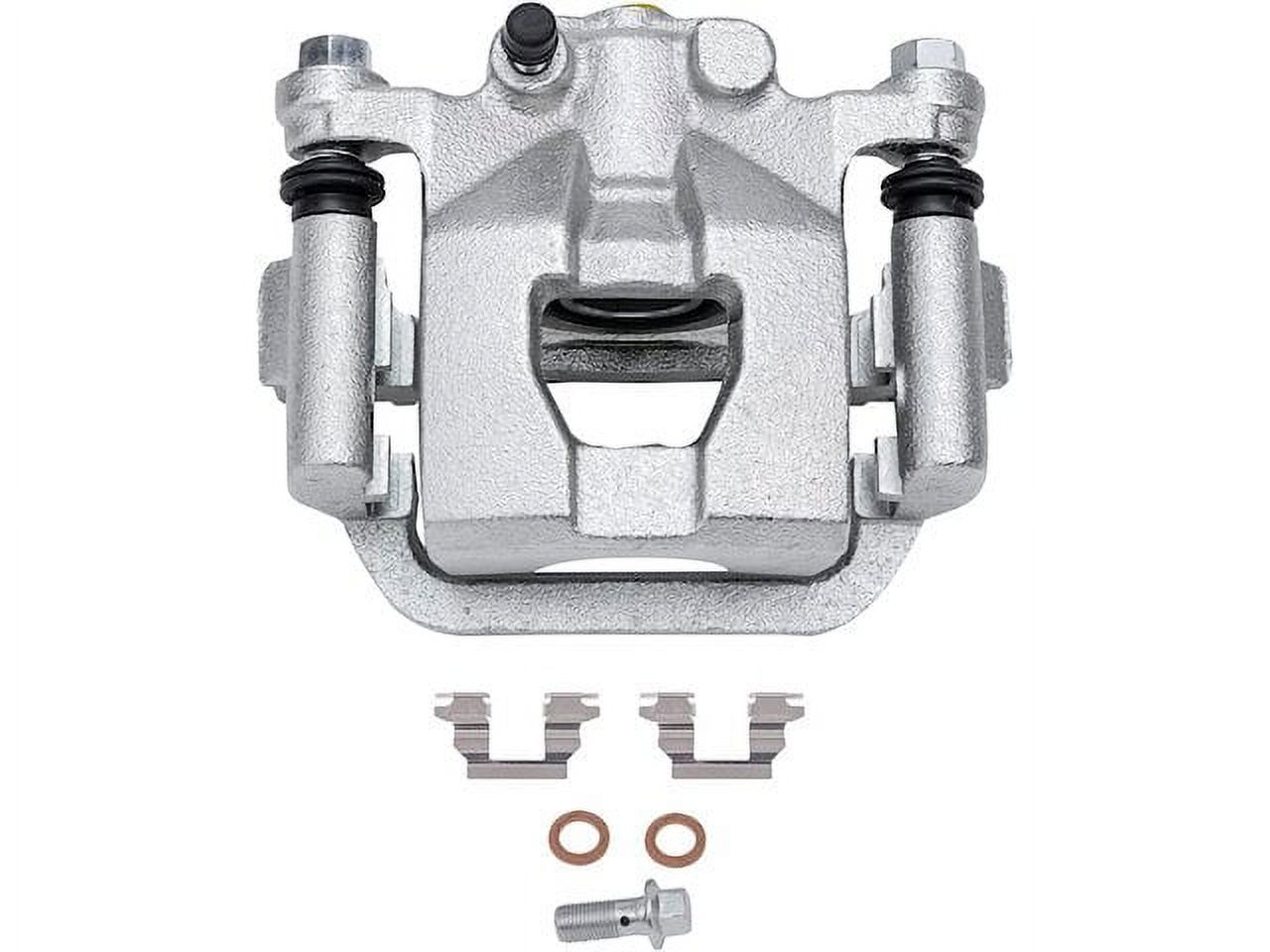 Rear Disc Brake Calipers With Brackets Set For 2003-2008 Nissan Altima & Maxima – Left & Right, Zinc Plated, 10-Year Warranty