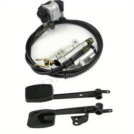 Rear Brake Caliper Cylinder Brake Clutch Pedal Kit Go Kart Cart Drift Trike ATV