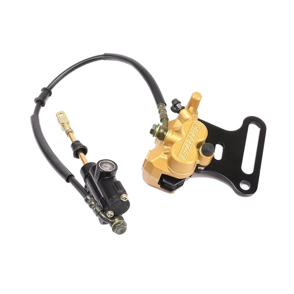 Rear Brake Caliper Master Cylinder Hydraulic for 50cc-250cc Pit Dirt Bike ATV Quad Buggy 4 Wheelers Taotao SSR Apollo Buyang Coolsport Lifan Kazuma Sunl Roketa Baja Jonway Coolster