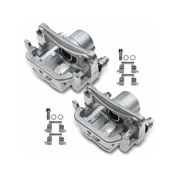 Rear Brake Caliper Set 2 - Compatible with 2005 - 2008 INFINITI G35 3.5L V6 - Autopart Premium