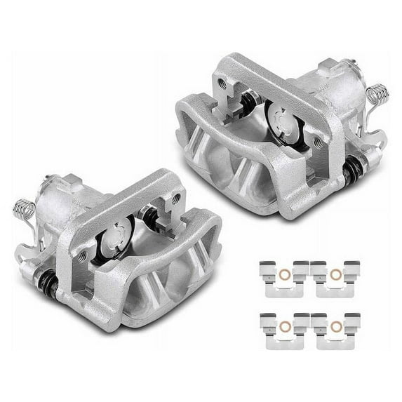 Rear Brake Caliper Set 2 - Compatible with 2013 Chevrolet Malibu - Autopart Premium