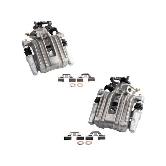Rear Brake Caliper Set 2 Piece - Compatible with 1998 - 2010 Volkswagen Beetle 1999 2000 2001 2002 2003 2004 2005 2006 2007 2008 2009