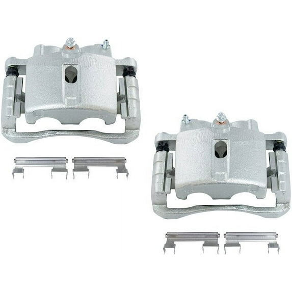 Rear Brake Caliper Set 2 Piece - Compatible with 2001 - 2010 Chevy Silverado 2500 HD 2002 2003 2004 2005 2006 2007 2008 2009