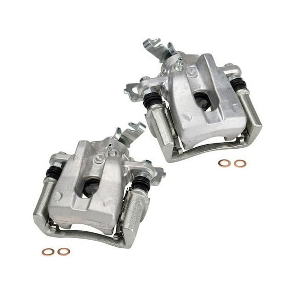 Rear Brake Caliper Set 2 Piece - Compatible with 2009 - 2010, 2014 - 2018 Toyota Corolla 2015 2016 2017