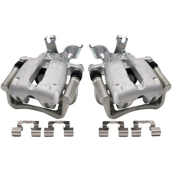 Rear Brake Caliper Set 2 Piece - Compatible with 2014 - 2016 Chevy Malibu 2015