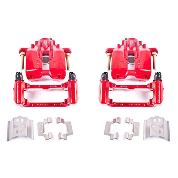 Rear Brake Caliper Set - Compatible with 1997 - 2011 Chevy Corvette 1998 1999 2000 2001 2002 2003 2004 2005 2006 2007 2008 2009 2010