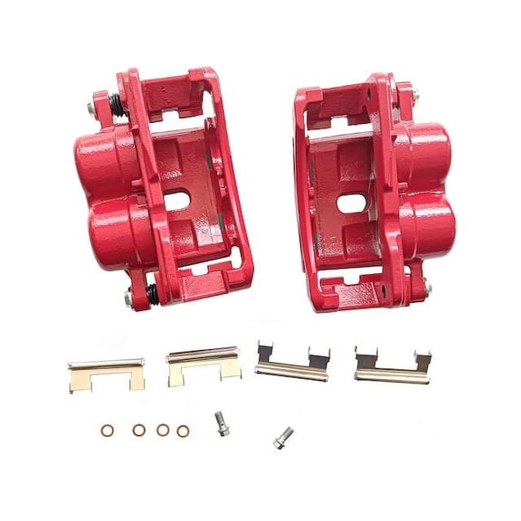 Rear Brake Caliper Set - Compatible with 2001 - 2010 Chevy Silverado 2500 HD 2002 2003 2004 2005 2006 2007 2008 2009