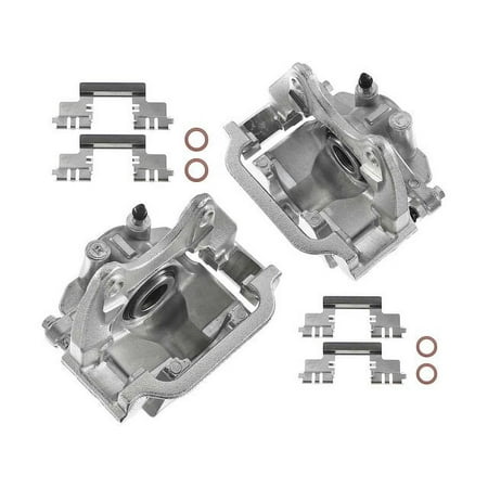 Rear Brake Caliper Set - Compatible with 2007 - 2018 Chevrolet Tahoe - Autopart Premium