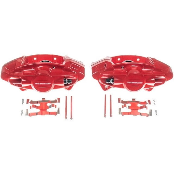 Rear Brake Caliper Set - Compatible with 2014 - 2019 INFINITI Q50 VIN E - Power Stop