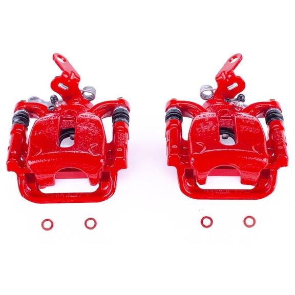 Rear Brake Caliper Set - Compatible with 2015 - 2018 Volkswagen GTI - Power Stop