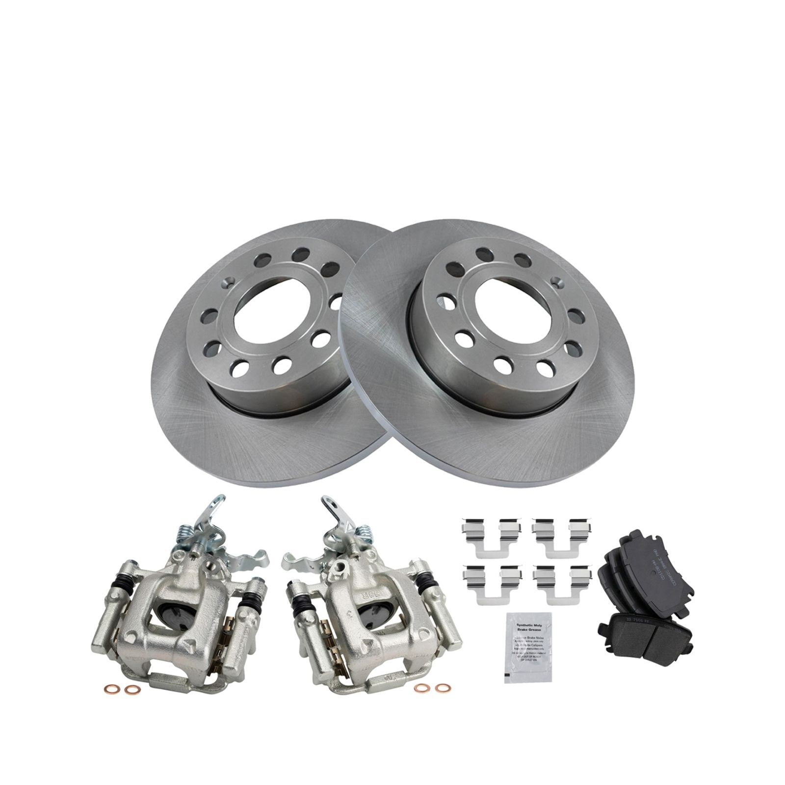 Rear Brake Calipers & Ceramic Pads Set for 2010 A3 A3 for Quattro ...