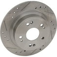 thumbnail image 1 of Rear Brake Disc Cross-drilled and Slotted Solid Pro-Line Series for 2005-2007 Accord Hybrid 6 Cyl 3.0L, 1 of 5