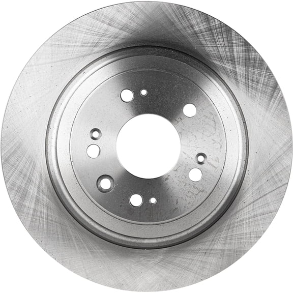 Rear Brake Disc Natural Finish Plain Surface Solid 5 Lugs 334.01 mm for 2009-2014 Acura TL Base 6 Cyl 3.5L