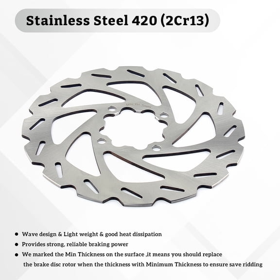 Rear Brake Disc Rotor for Yamaha Blaster YFS 200 1988-2002 Banshee YFZ 350 1987-2006 Raptor YFM 660R 2001-2005