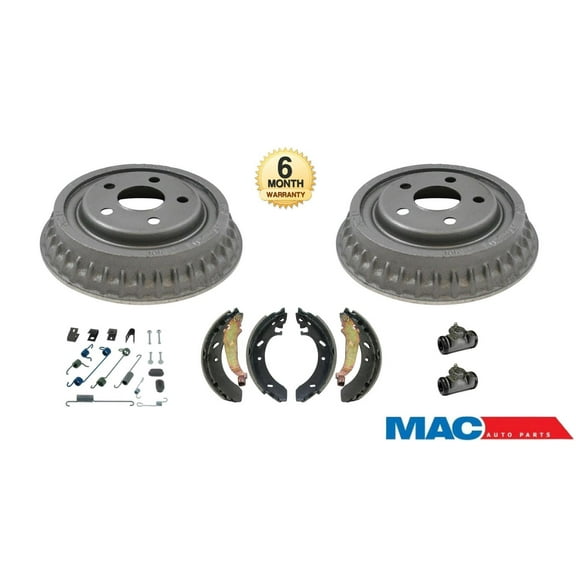 Rear Brake Drum Drums Shoes Spring Kit Wheel Cyl 95 Cirrus 95-97 Breeze