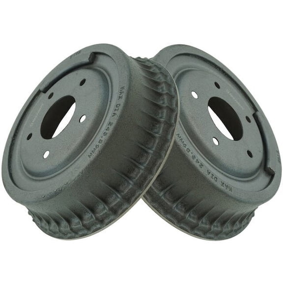 Rear Brake Drum Set 2 Piece - Compatible with 1969 - 1979 Chevy Nova 1970 1971 1972 1973 1974 1975 1976 1977 1978