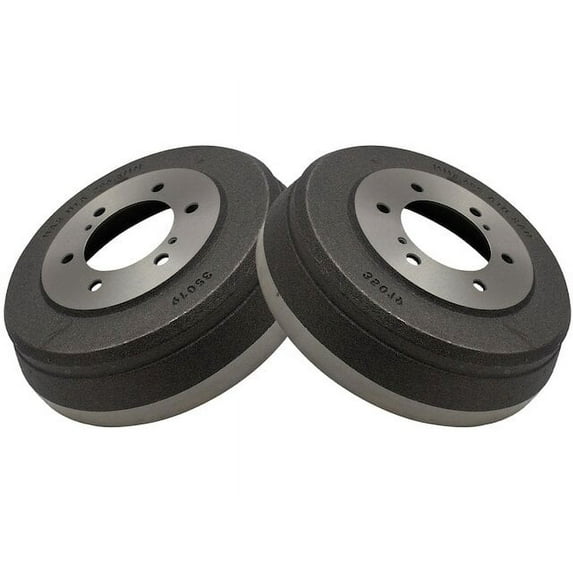 Rear Brake Drum Set 2 Piece - Compatible with 1991 - 1994 Nissan D21 4WD 1992 1993
