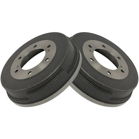 Rear Brake Drum Set 2 Piece - Compatible with 1995 - 1997 Nissan Pickup 1996