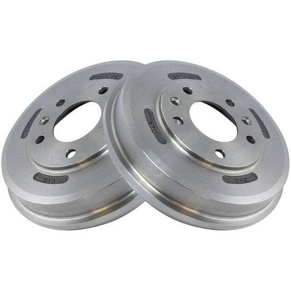 Rear Brake Drum Set 2 Piece - Compatible with 2001 - 2006 Mazda Tribute 2002 2003 2004 2005