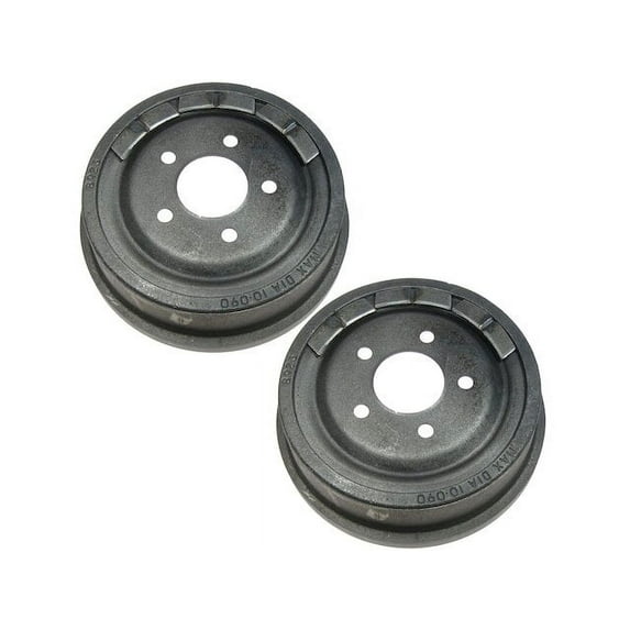 Rear Brake Drum Set 2 Piece - Compatible with 2001 - 2009 Mazda B2300 2002 2003 2004 2005 2006 2007 2008