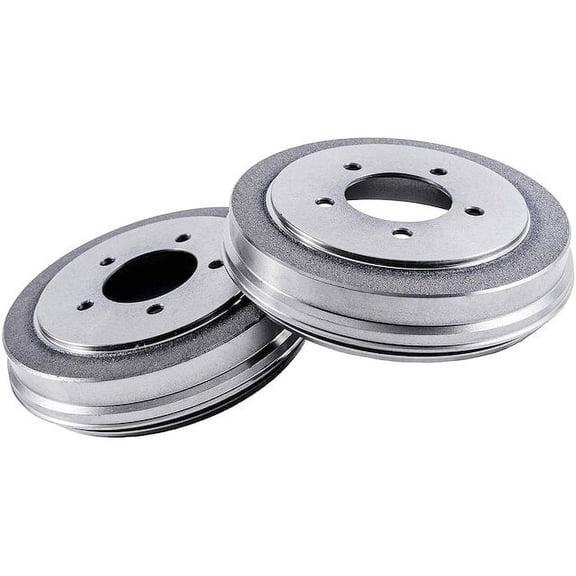 Rear Brake Drum Set - Compatible with 1987 - 1994 Dodge Shadow 1988 1989 1990 1991 1992 1993