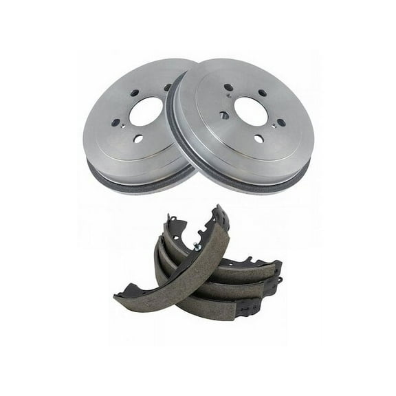 Rear Brake Drum and Brake Shoe Kit - Compatible with 2000 - 2005 Toyota Celica 2001 2002 2003 2004