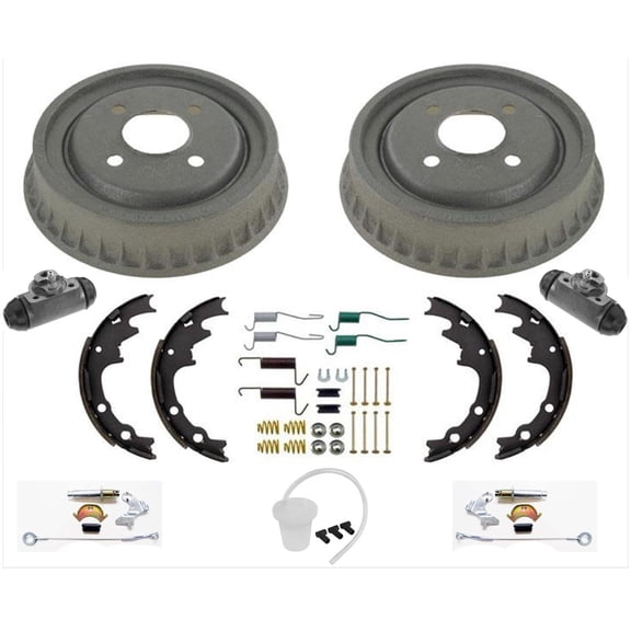 Rear Brake Drums Brake Shoes Springs Hardware for Ford Mustang 1985-1993 9Pc Kit