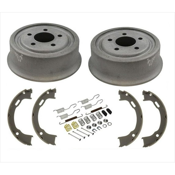 Rear Brake Drums & Rear Brake Shoes & Springs For Jeep Wrangler 2001-2006