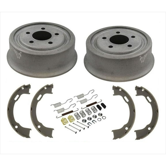 Rear Brake Drums & Rear Brake Shoes & Springs For Jeep Wrangler 2001-2006