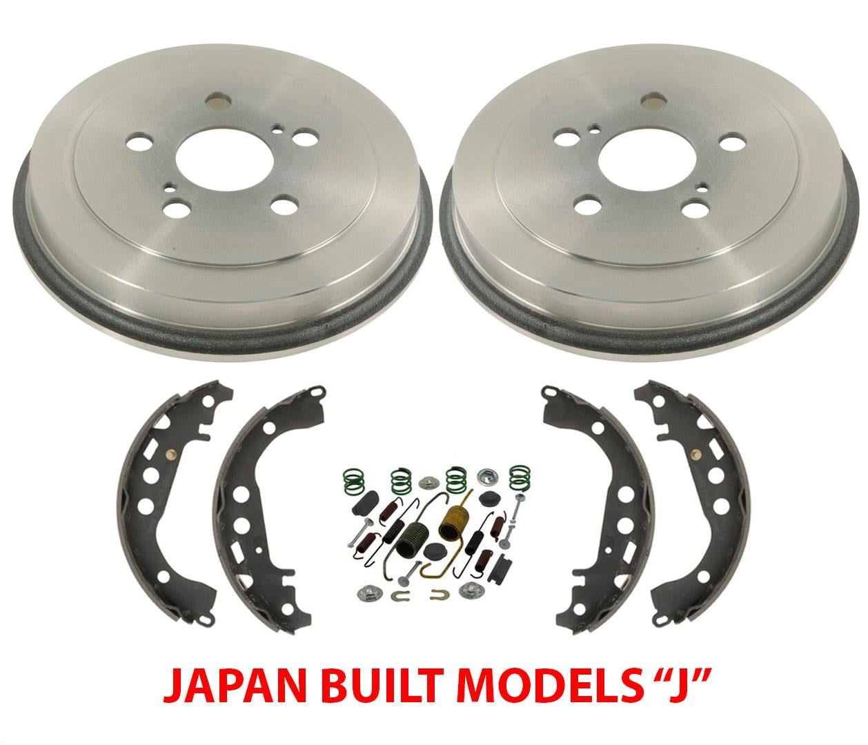 Rear Brake Drums Shoes Springs for Toyota Corolla Built In Japan Vin (J