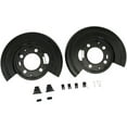 thumbnail image 1 of Rear Brake Dust Shields - Set of 2 - Compatible with 1999 - 2015 Ford F-350 Super Duty For Vehicles with Rearward Facing Driver Side Brake Caliper (Rear of Axle) 2004 2005 2006 2007 2008 2011 2012, 1 of 2