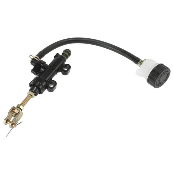 Rear Brake Master Cylinder Pump with Reservoir for Motorcycle Dirt Bike Pit Bike ATV Black