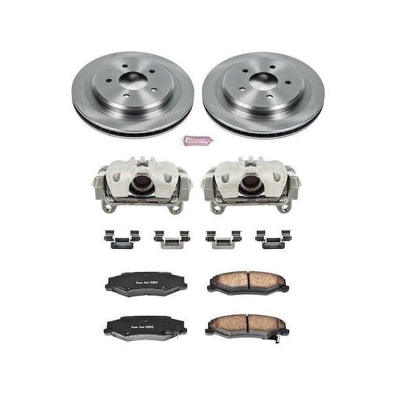 Rear Brake Pad and Rotor Kit - Compatible with 1997 - 2013 Chevy Corvette Base 1998 1999 2000 2001 2002 2003 2004 2005 2006 2007 2008 2009 2010 2011 2012