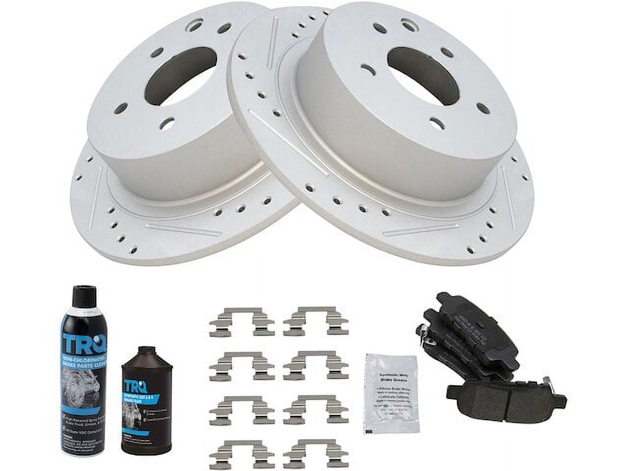 T.RQ Rear Brake Pad and Rotor Kit, for 2002-2018 Nissan Altima, Semi ...