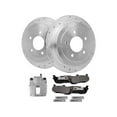 thumbnail image 1 of Rear Brake Pad Rotor and Caliper Set - Compatible with 1999 - 2002 Ford Expedition 2000 2001, 1 of 2