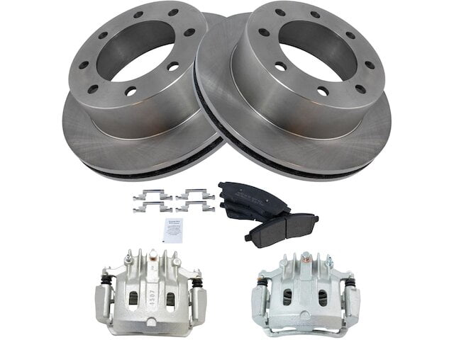 Rear Brake Pad Rotor and Caliper Set - Compatible with 2000 - 2005 Ford ...