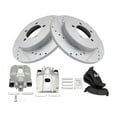 thumbnail image 1 of Rear Brake Pad Rotor and Caliper Set - Compatible with 2002 - 2005 Ford Explorer 2003 2004, 1 of 2