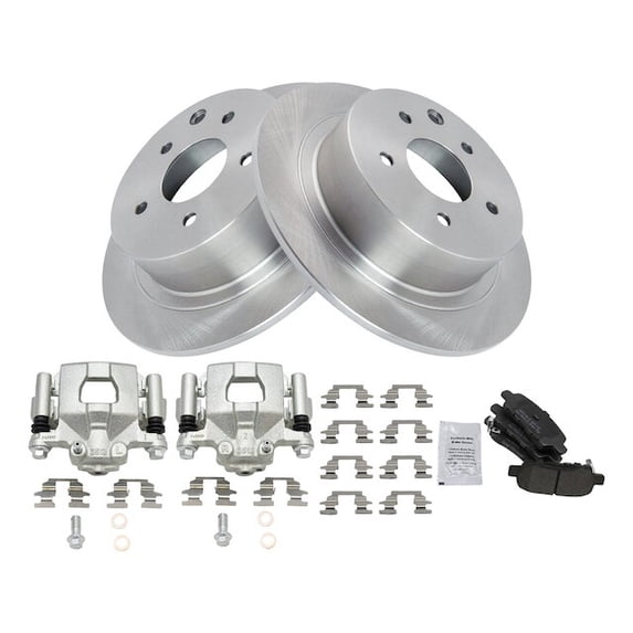 Rear Brake Pad Rotor and Caliper Set - Compatible with 2004 - 2006 Nissan Maxima 2005