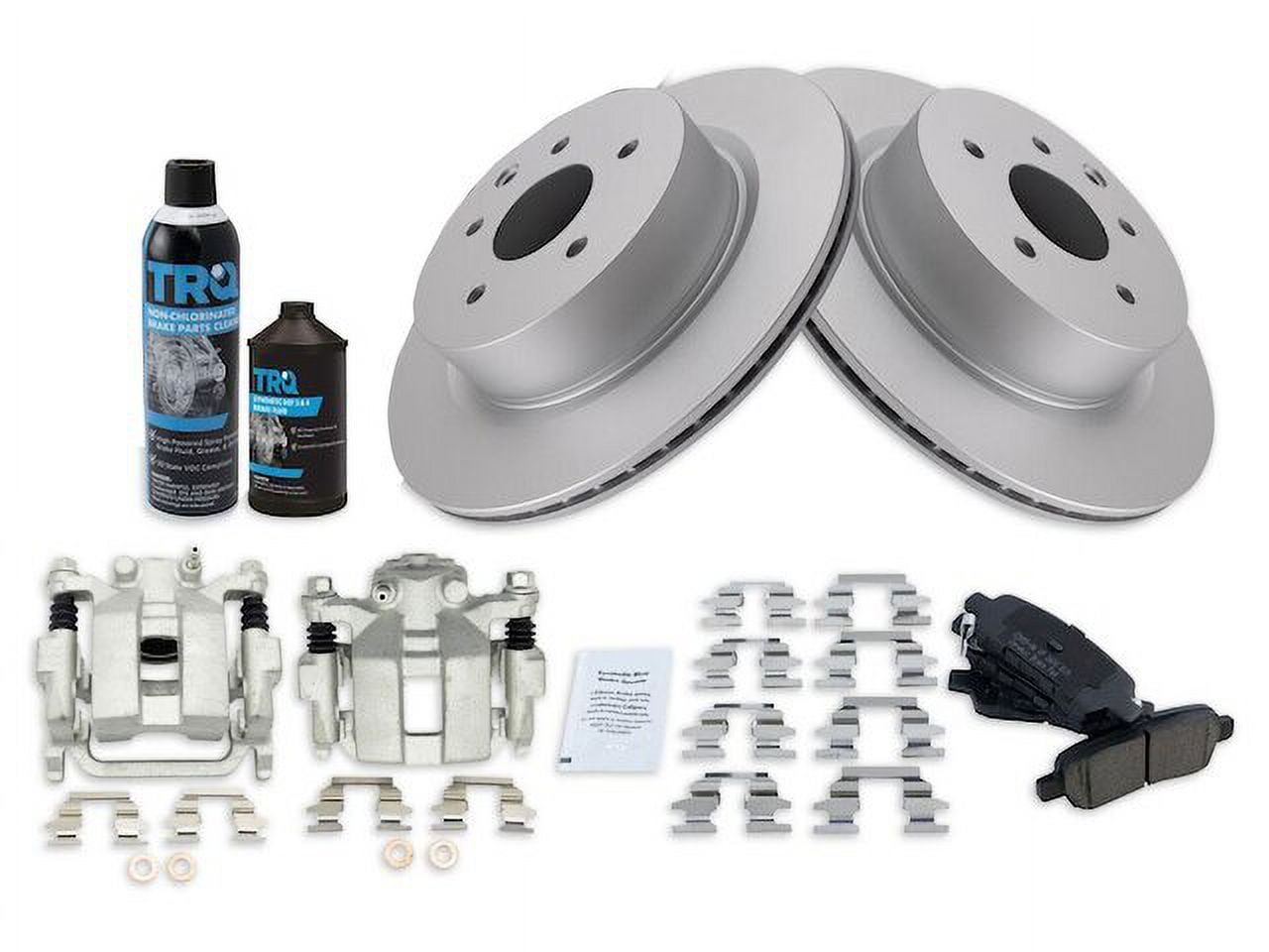 Rear Brake Pad Rotor and Caliper Set - Compatible with 2006 - 2008 ...