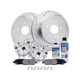 thumbnail image 1 of Rear Brake Pad Rotor and Caliper Set - Compatible with 2014 - 2019 INFINITI QX60 2015 2016 2017 2018, 1 of 2