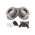 thumbnail image 1 of Rear Brake Pad Rotor and Parking Brake Kit - Compatible with 1998 - 2007 Toyota Land Cruiser 1999 2000 2001 2002 2003 2004 2005 2006, 1 of 2